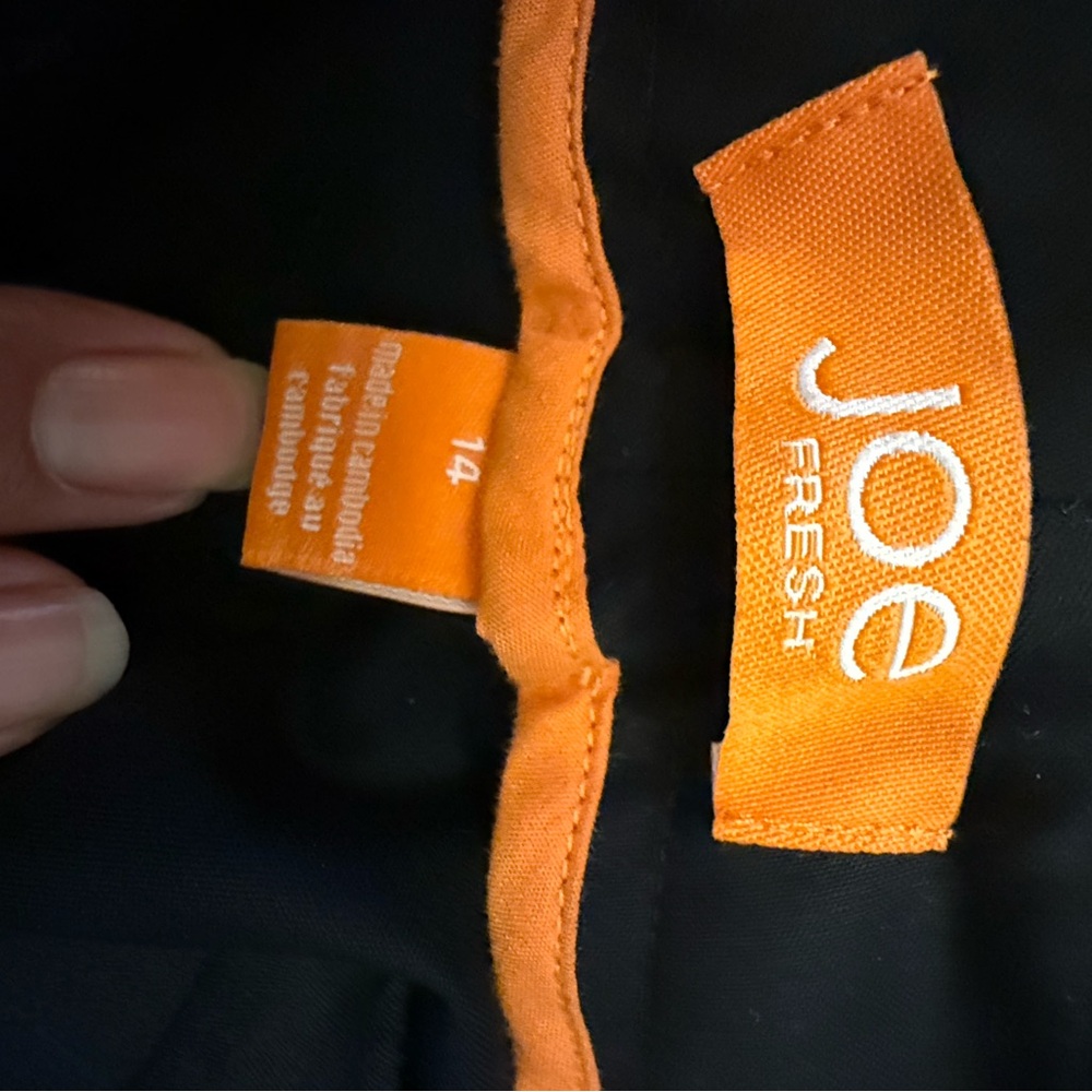 Joe Fresh Black Straight Leg Pants - Picture 5 of 5